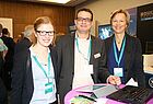 Reisebüro-Trainerin Claudia Freimuth (rechts) mit Johanna Bäumer vom LCC Ibbenbüren und Joachim Monski von Paxconnect