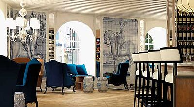 Typische Keramikbilder kann man demnächst im neuen H10 Duque de Loule in Lissabon bewundern.