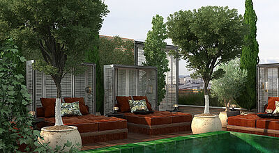 Im Bless Hotel Madrid gibt es einen Rooftop-Pool