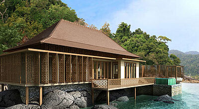 So sollen einige der Villen im neuen Ritz-Carlton, Langkawi aussehen