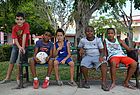 Fußball-Fans in Sancti Spiritus