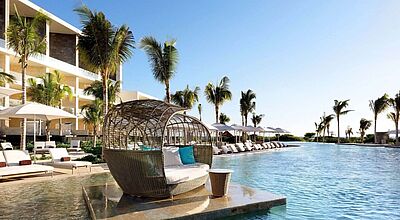 Wer die Palladium-Hotels wie das TRS Coral an der mexikanischen Costa Mujeres verkauft, kann Punkte für den eigenen Urlaub sammeln