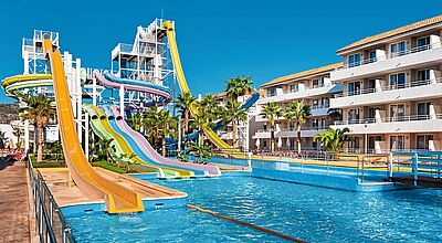 Der Fergus Club Mallorca Waterpark bietet den größten Wasserpark innerhalb eines Hotels auf Mallorca