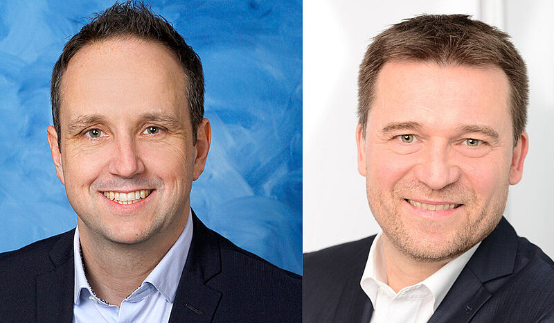 Arik Vollmer (links) löst Michael Ellert als Vertriebschef ab