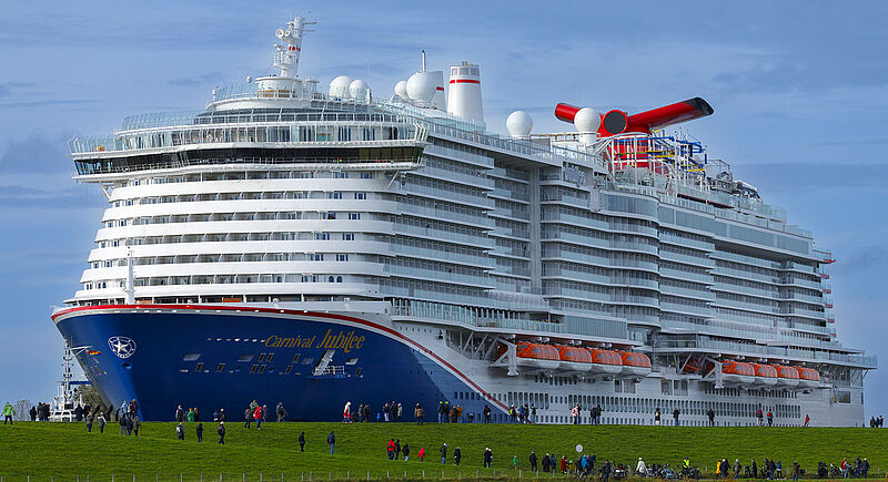 Carnival Cruise Line bekommt 2028 ein weiteres Schiff der Excel-Klasse – im Bild die im vergangenen Jahr ausgelieferte Carnival Jubilee. Foto: Meyer Werft