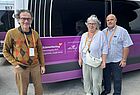 Ekkehard Schäfer von American Tours in Frankfurt am Main mit Silke Baumann und Thomas Morgenstern von Sunshine Euro Tours in Reichenbach 