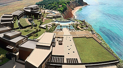 Das Zoetry Halkidiki in Griechenland bietet 105 Zimmer und einen exklusiven Strand Das Zoetry Halkidiki in Griechenland bietet 105 Zimmer und einen exklusiven Strand