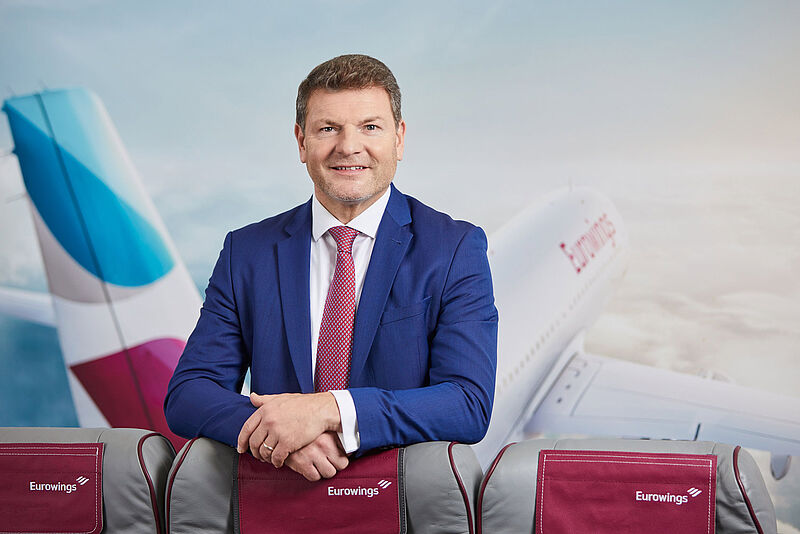 Will im Sommer in die Vollen gehen: Eurowings-Chef Jens Bischof