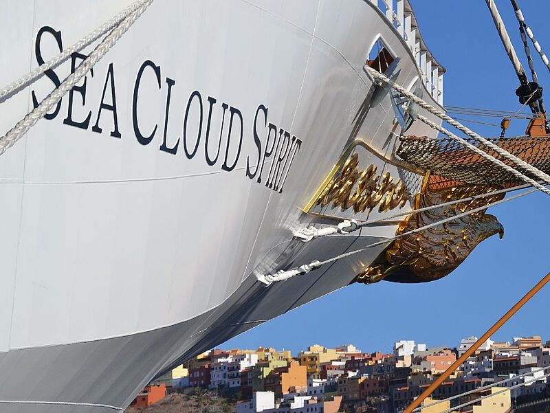 Die Sea Cloud Spirit segelt 2023 ein Premierenziel der Reederei an: die Bahamas. Foto. ck