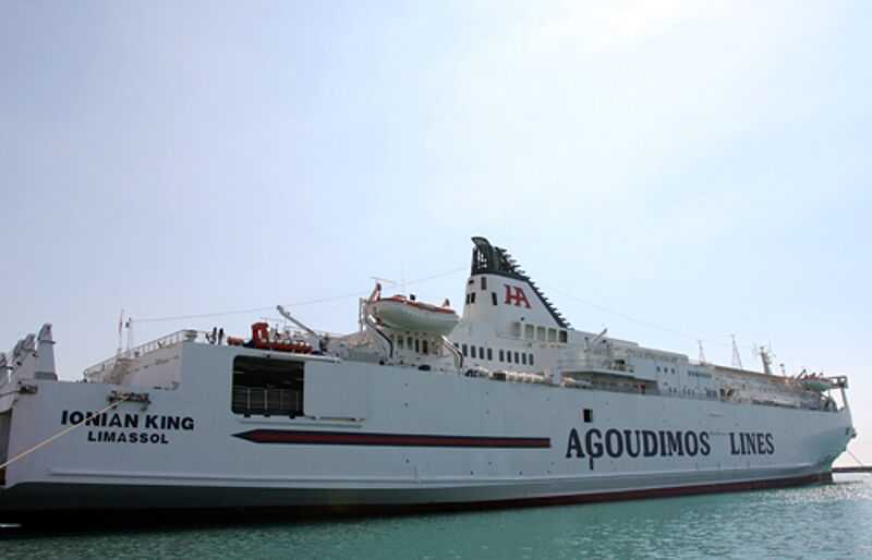 Bekam als einzige Fähre ein "sehr gut" der ADAC-Tester: die Ionian King von Agoudimos Lines