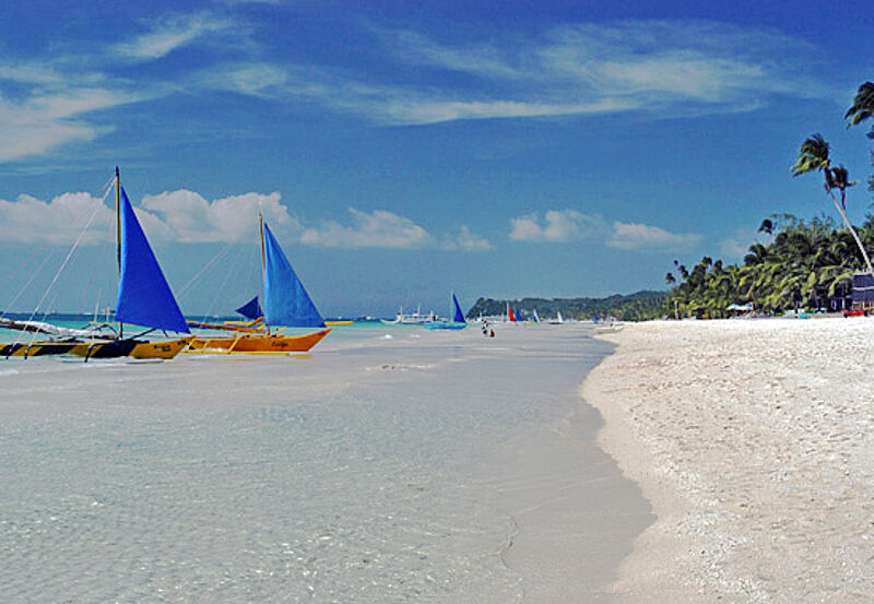 Der berühmte White Beach auf Boracay ist bei Dertour und Meier‘s vorerst nicht mehr im Angebot.