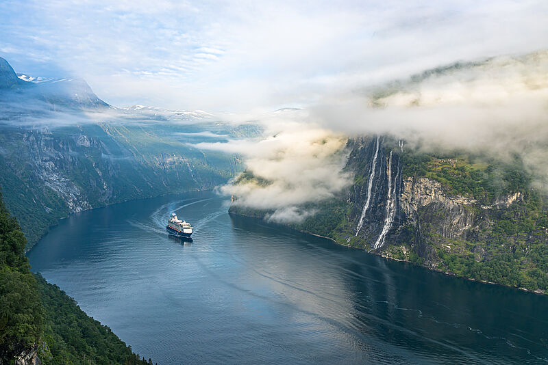 Die einwöchigen Norwegen-Reisen führen unter anderem in den Geirangerfjord