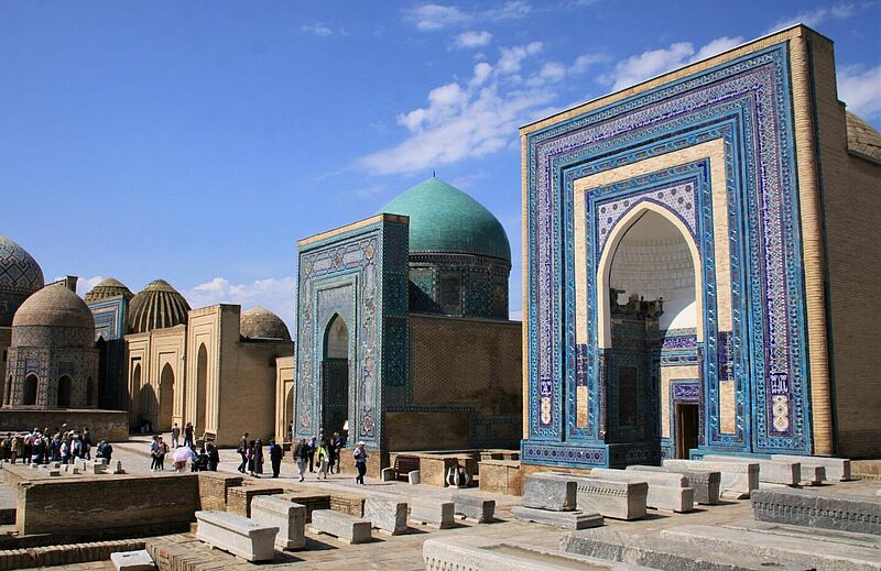 Bald wieder für ausländische Touristen zugänglich: Die Straße der Mausoleen in Samarkand
