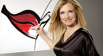 Neue Taufpatin: Designerin Jette Joop und der Aida-Kussmund