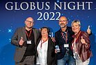 Diese Reisebüro-Profis vertraten auf der Gobus Night die Initiative "Wir alle sind Touristik - gemeinsam sind wir stark". Von links: Jörg Franzen, Anke Mingerzahn, Michael Draeger und Petra Dyk 
