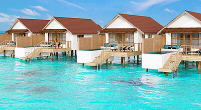 Zum neuen Oblu Select Lobigili werden auch Overwater-Villen gehören Zum neuen Oblu Select Lobigili werden auch Overwater-Villen gehören