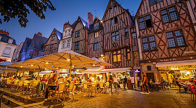 Tours – hier die Altstadt – ist ein beliebter Ausgangspunkt für Touren zu den Schlössern des Loiretals