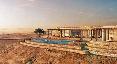 Das Six Senses Shaharut entsteht in der Wüste Negev