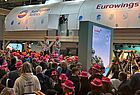 Gut gefüllt : Standparty bei Eurowings