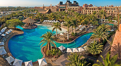 Die Hotelkette Lopesan ist gleich mit zwei Hotels in der Top Ten vertreten. Hier das Lopesan Baobab Resort auf Gran Canaria. Foto: Lopesan Die Hotelkette Lopesan ist gleich mit zwei Hotels in der Top Ten vertreten. Hier das Lopesan Baobab Resort auf Gran Canaria. Foto: Lopesan