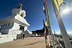 Der Stupa von Benalmadena steht exakt auf dem Nullmeridian und ist ein Symbol für Harmonie und Frieden