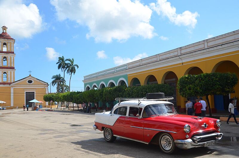 Mit Cuba Buddy kann man ganz Kuba bereisen, im Bild Remedios