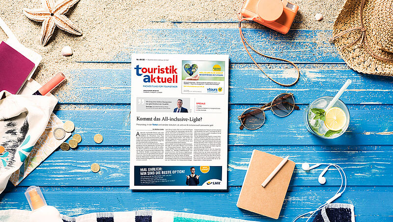 Das Heft ta 49-50/23 ist die letzte Ausgabe von touristik aktuell im Jahr 2023. Bis Weihnachten sind wir zudem per Newsletter und Online-Nachrichten für unsere Leser da
