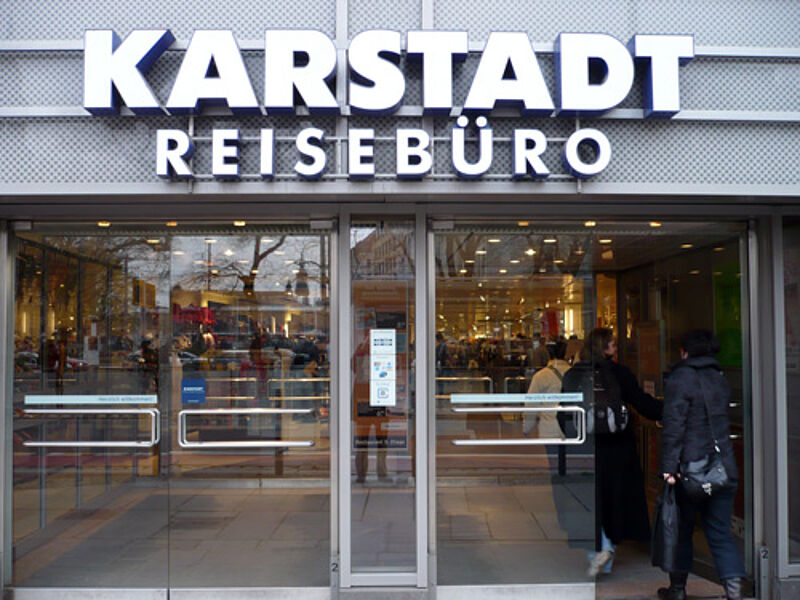 Karstadt Reisebüro in Dresden.