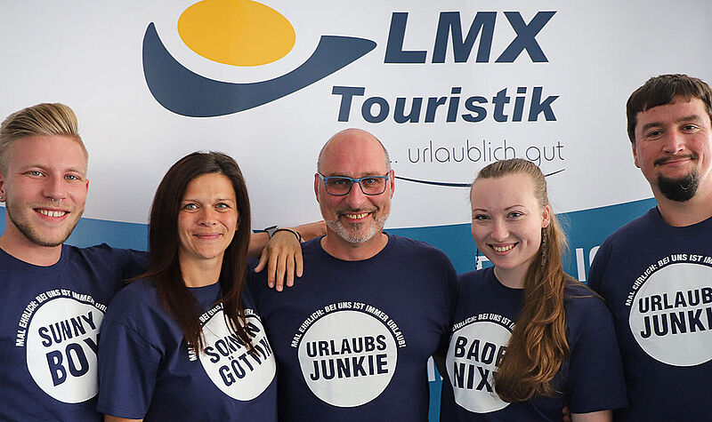 Das Vertriebsteam von LMX mit Vertriebschef Mario Krug (Mitte)