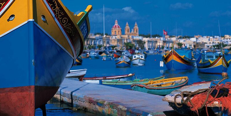 Auf Malta, im Bild der Hafen in Marsaxlokk, gehen die Buchungszahlen nach oben