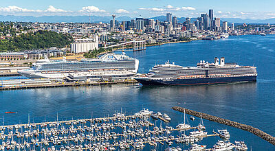 Seattle ist ein wichtiger Wechselhafen für Alaska-Kreuzfahrten. Foto: Port of Seattle