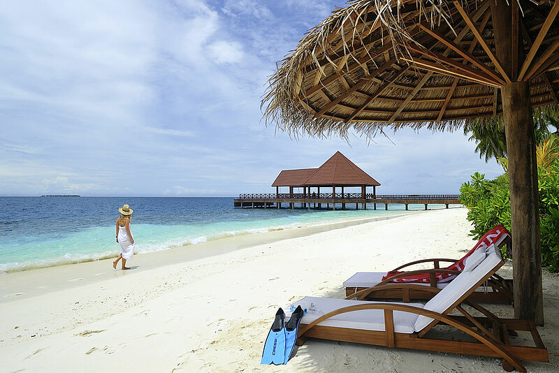 Rund 80 Prozent der Malediven-Hotels aus dem TUI-Portfolio haben geöffnet, darunter der Robinson Club Noonu