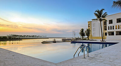 Das Juweira Boutique Hotel ist die erste Eröffnung in der Ferienregion Salalah Beach