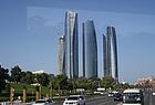 Hotel mit 60 Etagen: Einer der Etihad Towers wird von Jumeirah als Hotel betrieben. Hier wohnten die 150 Topverkäufer von FTI