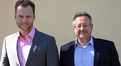 Haben neue Angebote für Reisebüros im Gepäck: Ameropa-Touristikchef Andreas Zahn und Vertriebsleiter Christophe Aßmann