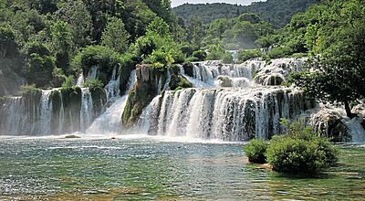 Der Skradinski Buk ist der bekannteste der Wasserfälle im Krka-Nationalpark