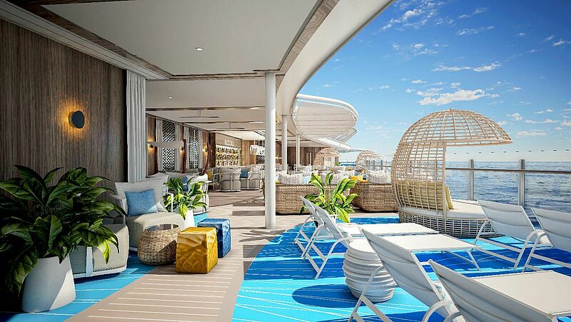 Novum auf dem Neubau: Die Wonder of the Seas bietet einen exklusiven Suiten-Bereich. Modell: Royal Caribbean International