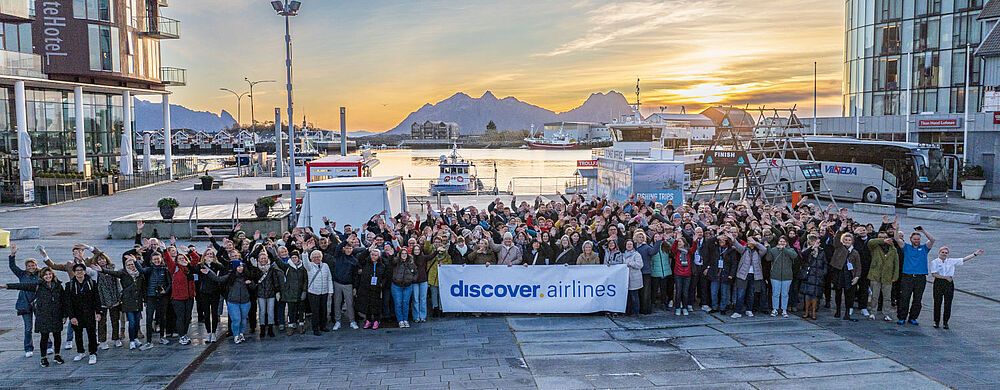 Das zentrale Event des Megafams mit rund 120 Reiseprofis fand in der „Lofoten-Hauptstadt“ Svolvaer statt. Foto: Dave Williams/Visit Lofoten
