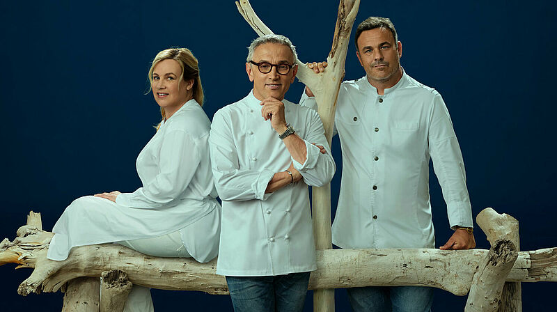 Menüs der drei Sterneköche Helene Darroze, Bruno Barbieri und Angel Leon werden im neuen Restaurant Archipelago angeboten