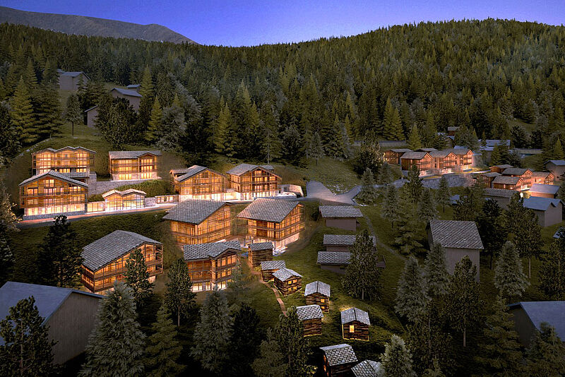 Ungewöhnliche Architektur: das Ritz-Carlton Zermatt