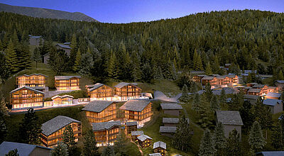 Ungewöhnliche Architektur: das Ritz-Carlton Zermatt