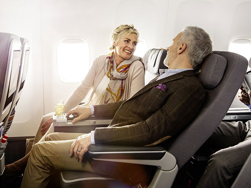 Künftig bei Lufthansa nicht mehr gratis reservierbar: Sitzplätze in der Premium Economy. Foto: Lufthansa