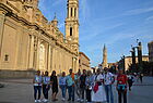 Der Platz vor der Basilika del Pilar ist nach dem Roten Platz in Moskau der zweitgrößte Fußgängerplatz Europas