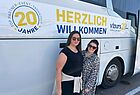 Auf dem Weg ins Hilton Taghazout: Kerstin Balta (rechts) und Cassandra Schwarz vom Sonnenklar Reisebüro Mannheim