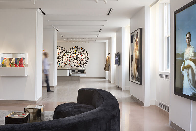 Blick in die Lobby vom 21c Hotel Durham