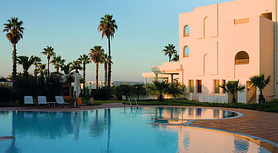 Trotz Einbruchs um die Hälfte – um die Mitarbeiter zu stützen, blieb der Aldiana Tunesien den Sommer über geöffnet.