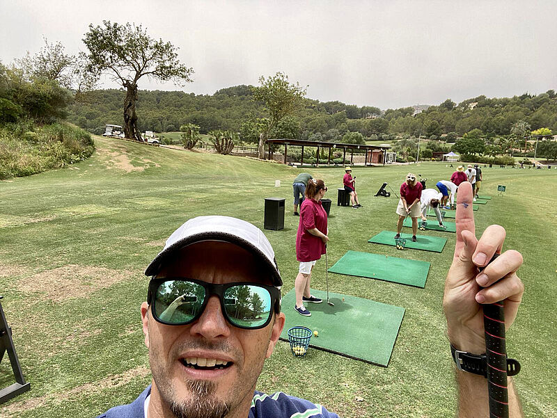 Golfen auf Mallorca: Einige Reiseverkäufer vergnügten sich auf dem Golfplatz Golf Son Muntaner