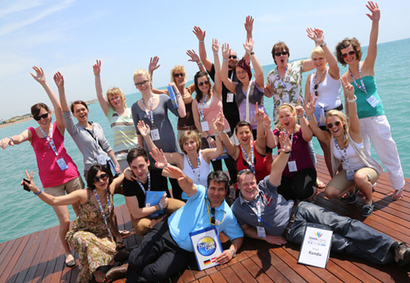 Gute Stimmung ist garantiert: Teilnehmer der Travel Games 2012 in der Türkei
