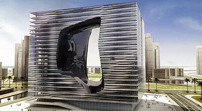 Neubau mit Loch: Die Stararchitektin Zaha Hadid plant das Me Dubai