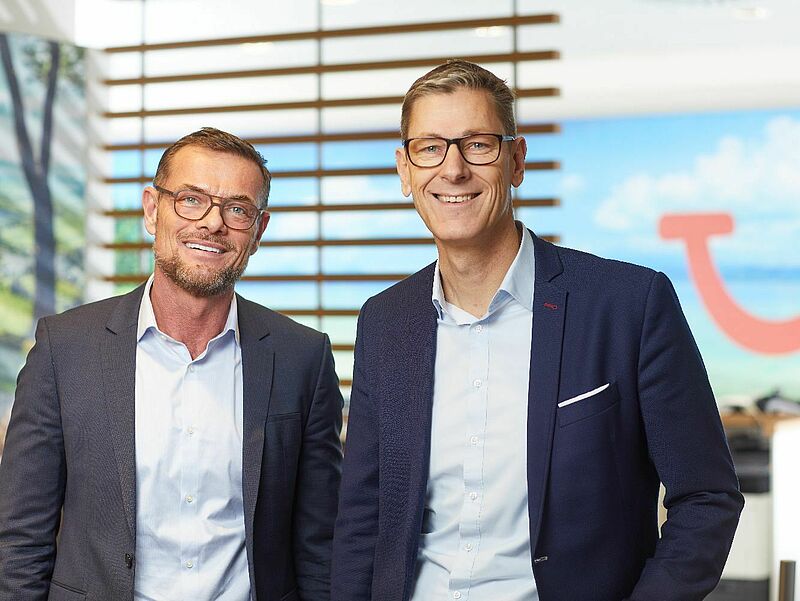 TUI-Vertriebschef Hubert Kluske (links) und Vertriebsdirektor Peter Wittmann. Foto: TUI